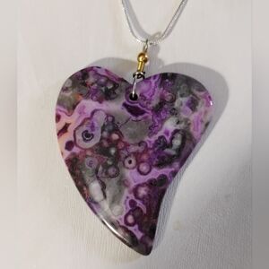 Purple Crazy Lace Agate Necklace